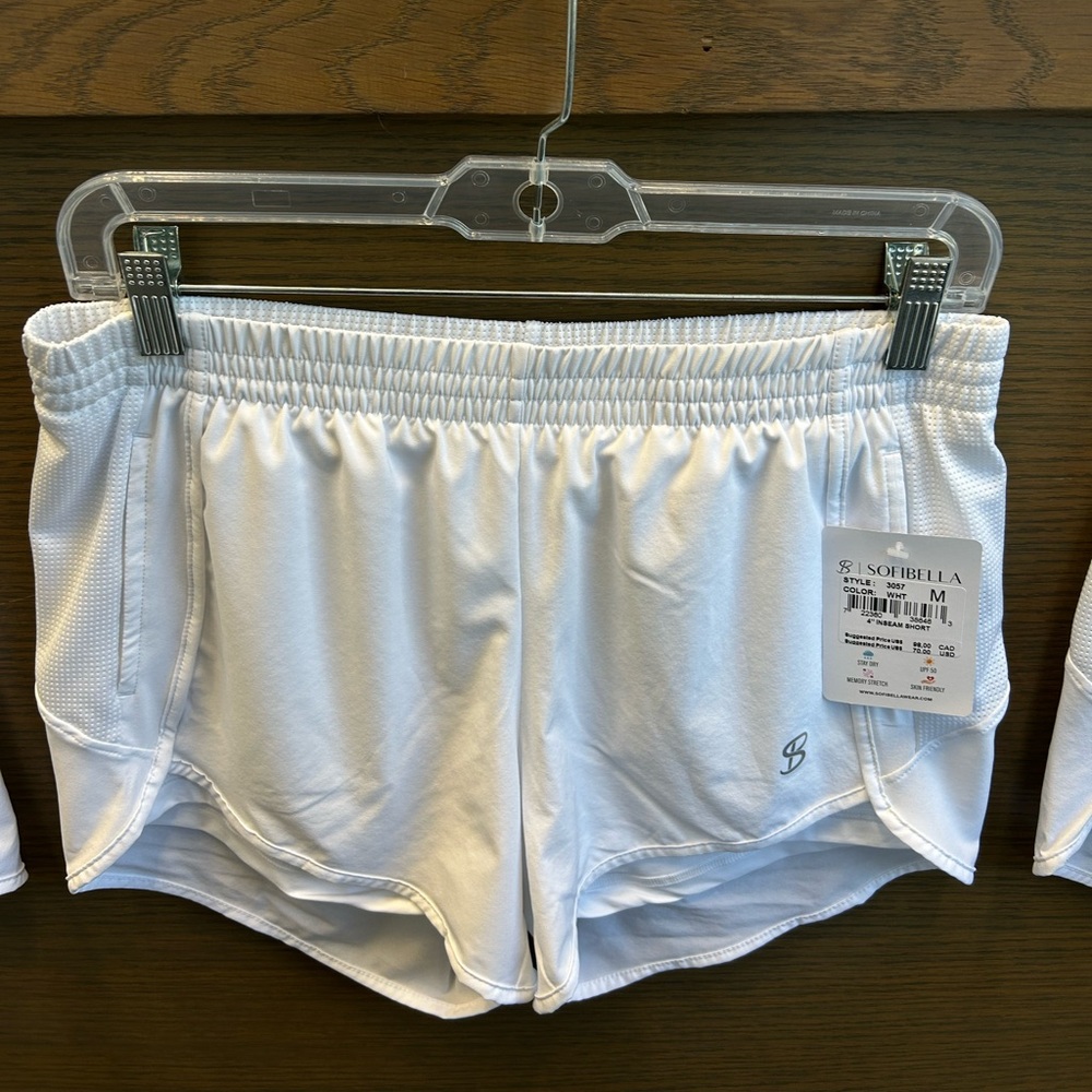 Scheibella Women's White Athletic Shorts